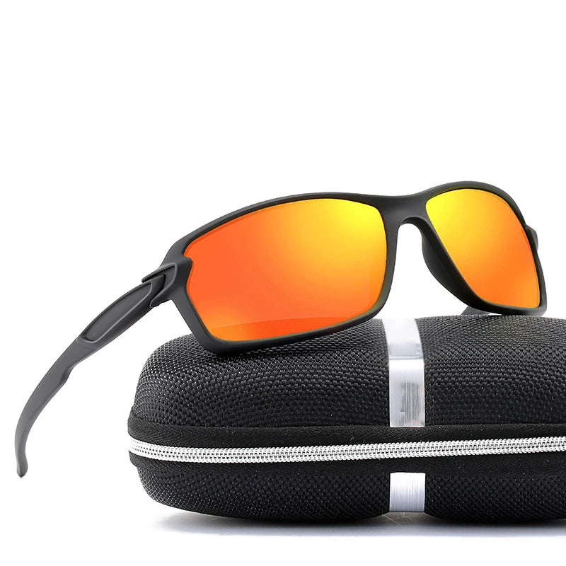 Men's Polarized Square Sunglasses UV400 for Driving & Sports