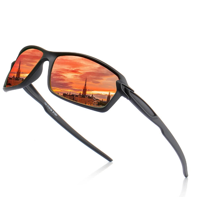 Men's Polarized Square Sunglasses UV400 for Driving & Sports