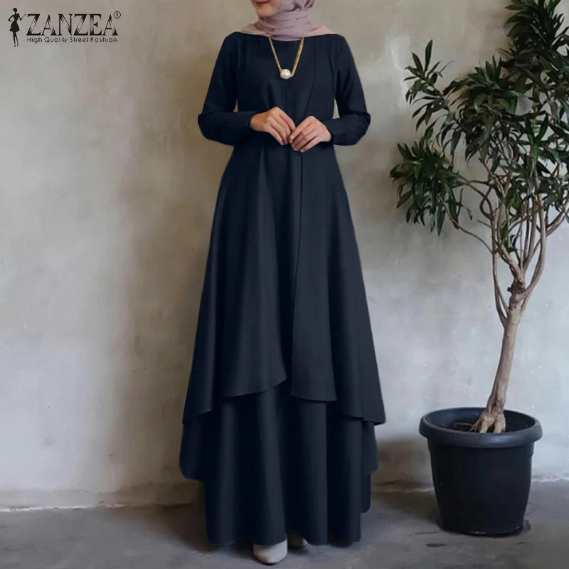 Irregular Hem Oversized Maxi Dress