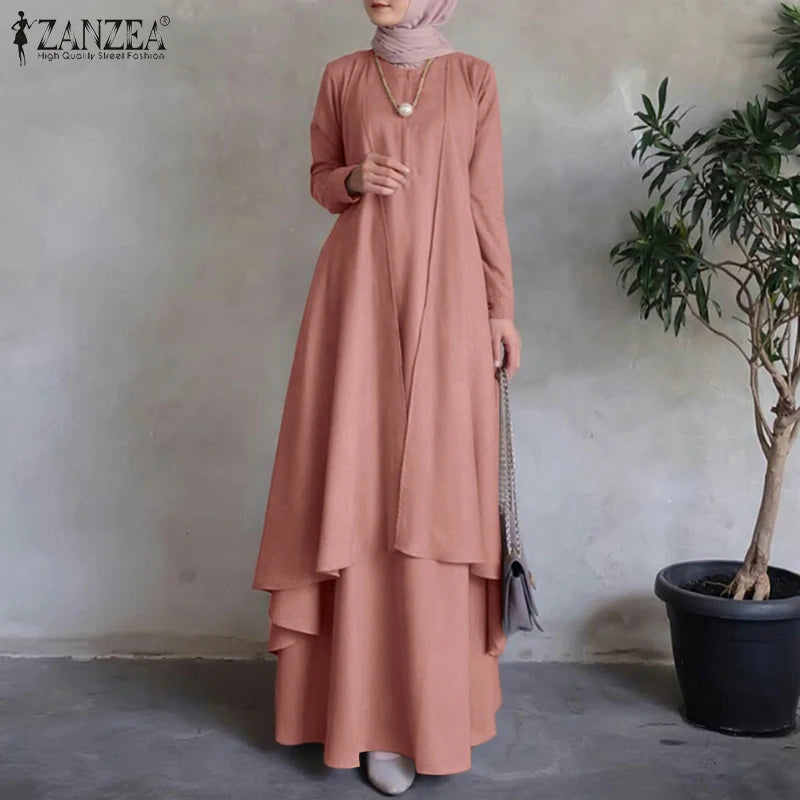 Irregular Hem Oversized Maxi Dress