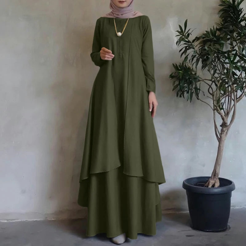 Irregular Hem Oversized Maxi Dress