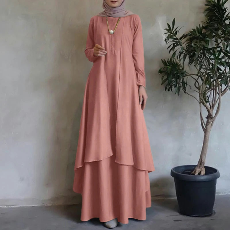 Irregular Hem Oversized Maxi Dress