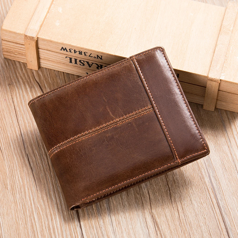 Genuine Leather Wallet with Coin Purse & Cardholder