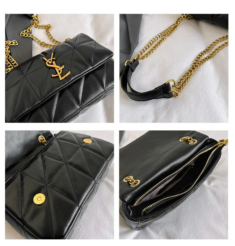 YSL Luxury Womens Chain Shoulder Bag