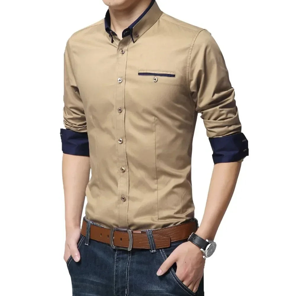 Newest Cotton Mens Smart Shirt 2024