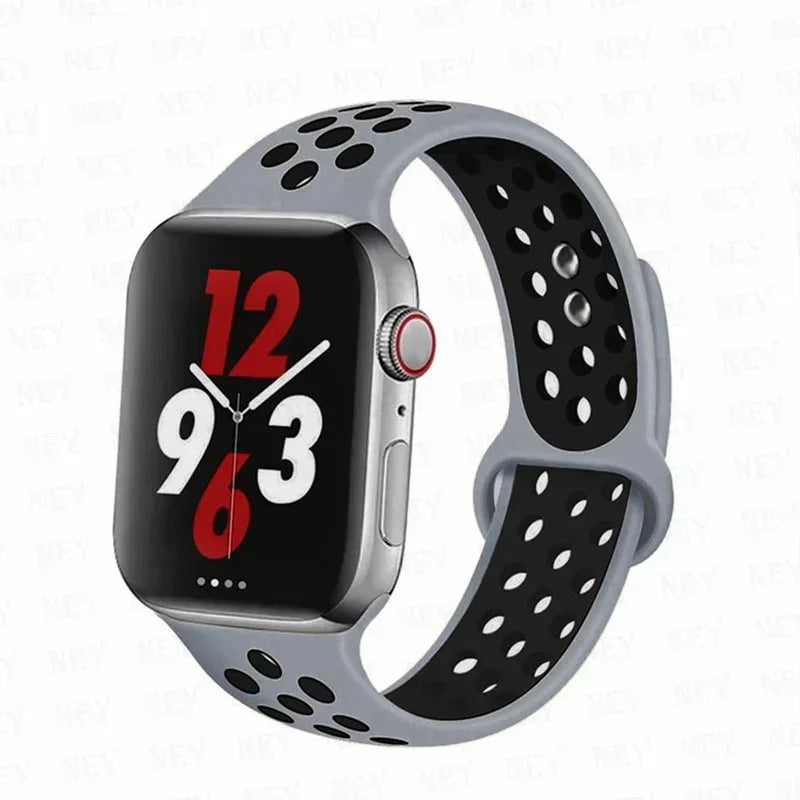 Silicone Sport Straps for Apple Watches