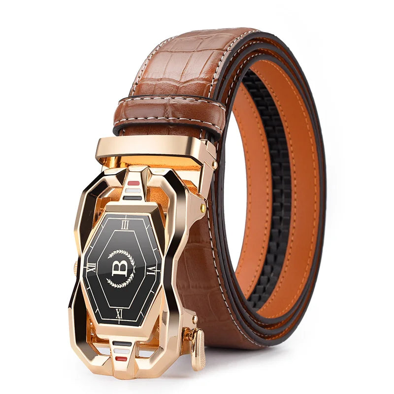 HCDW Men's Luxury Genuine Leather Belts