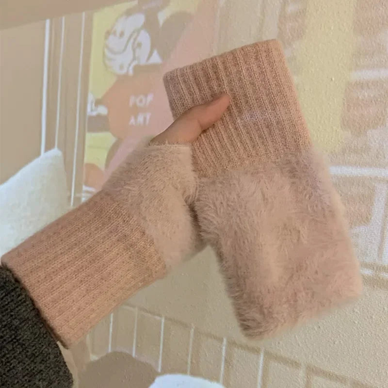 Luxury Fleece Finger Less Gloves