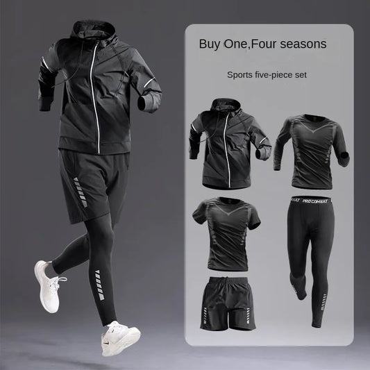 All-Season Mens Sportswear Set/Suit 5 Piece