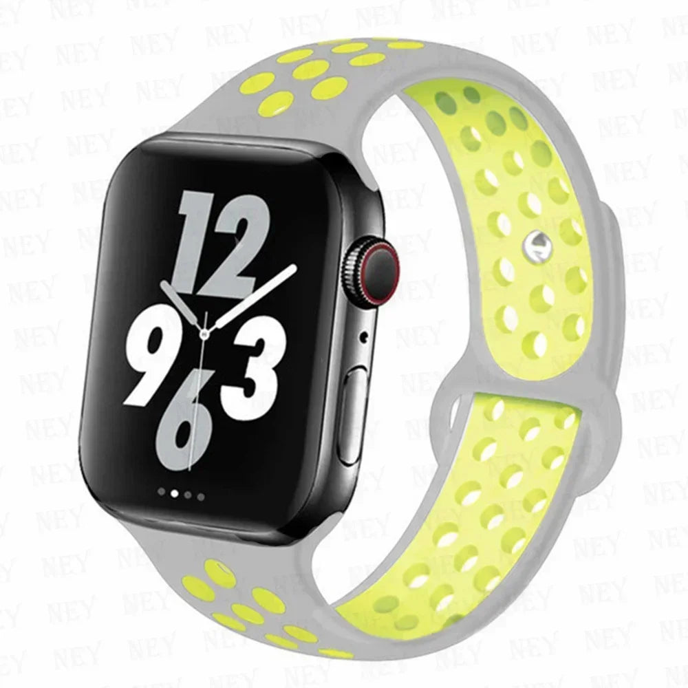 Silicone Sport Straps for Apple Watches