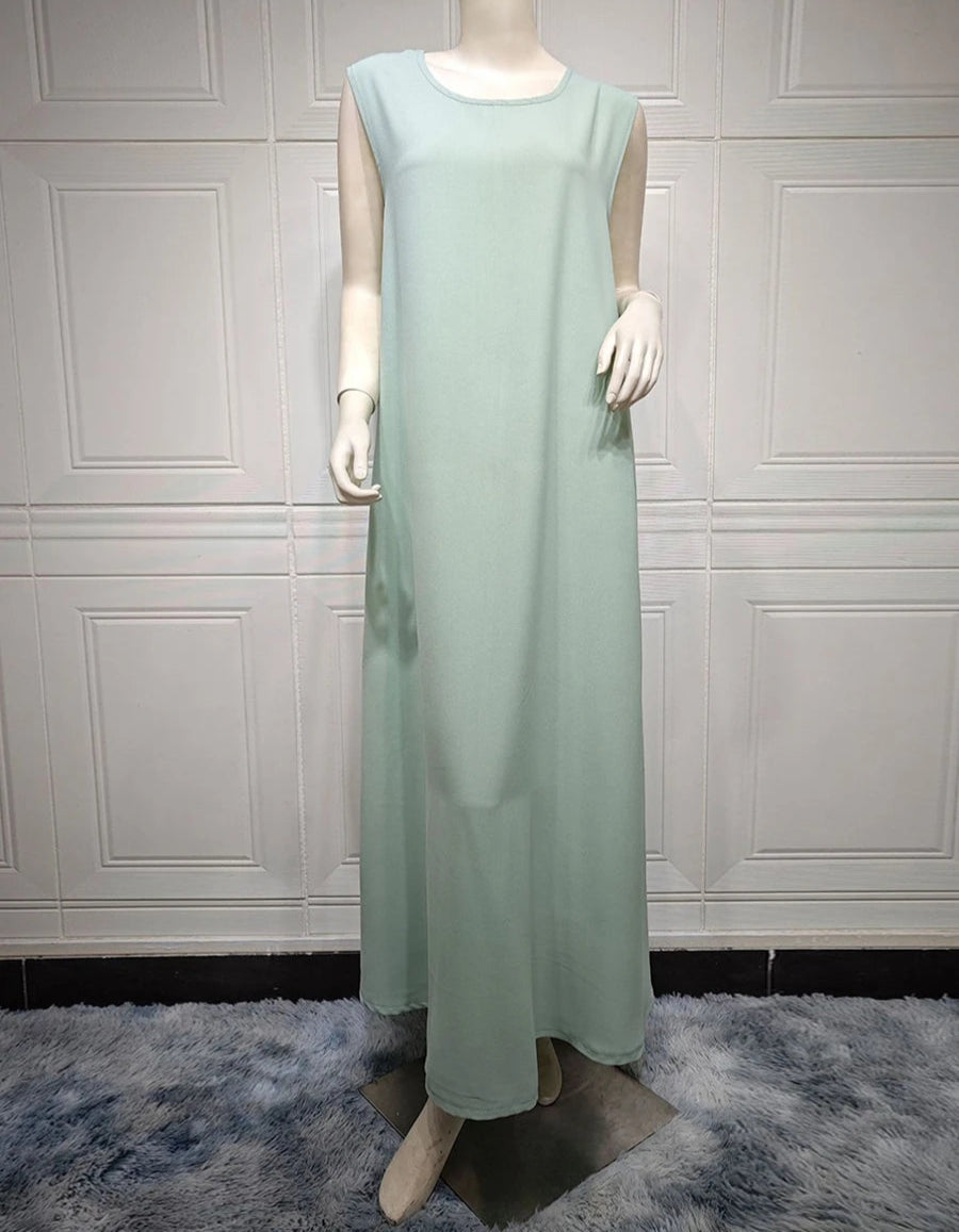 Long Sleeve Kuwaiti Party Gown With Belt