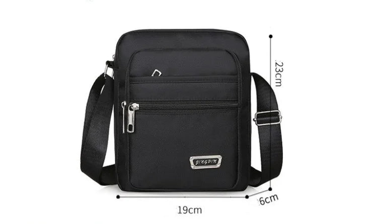 Waterproof Nylon Cross-body Bag for Men – Casual Travel Satche