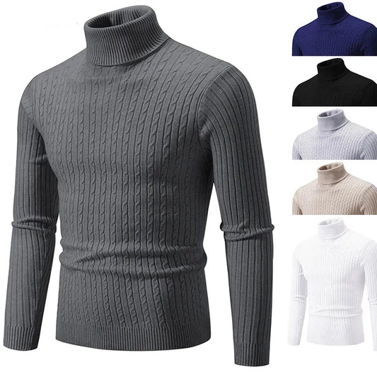 New Men's High Neck Sweater 2024