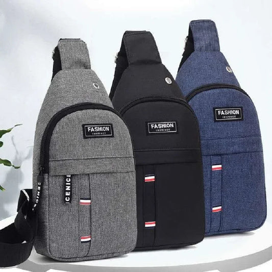 Casual Nylon Slant Shoulder Bag - Ideal for Phones and Documents