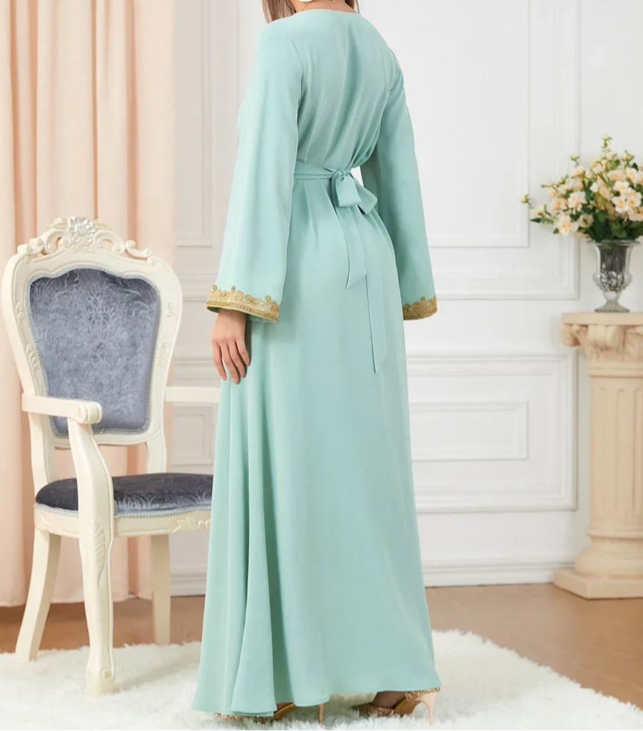 Modest Embroidered Luxury Dress