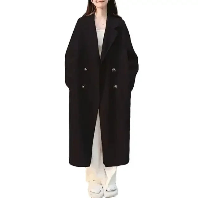 Womens Double-Breasted Trench Coat