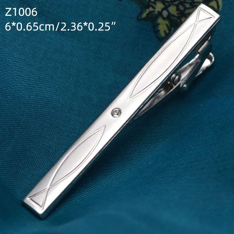 Tie Clips For Men Necktie Clasp Gentleman Crystal