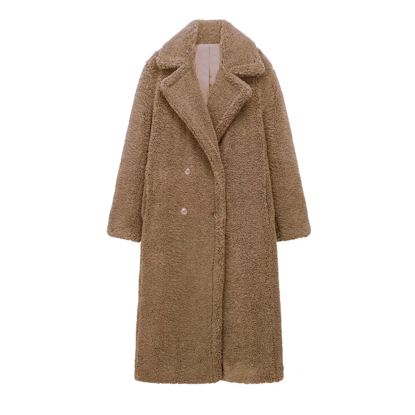 Womens Chic Vintage Teddy Coat