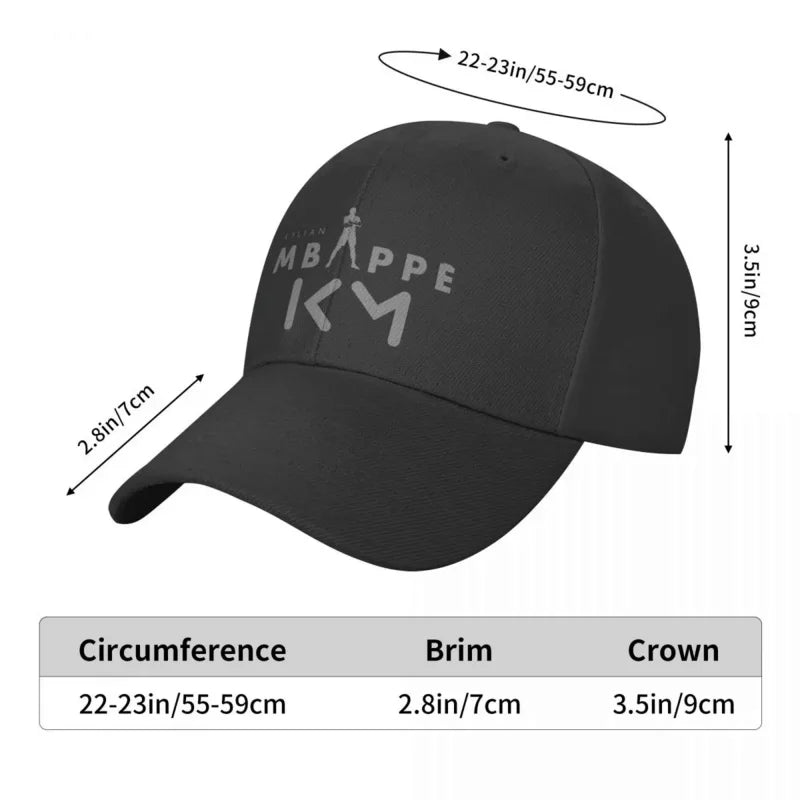 Mbappé KM Punk Football Cap – Breathable Snapback for Football Lovers