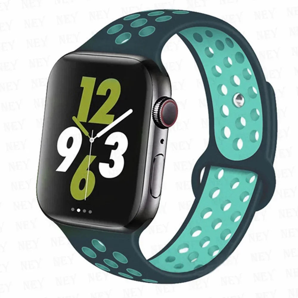 Silicone Sport Straps for Apple Watches