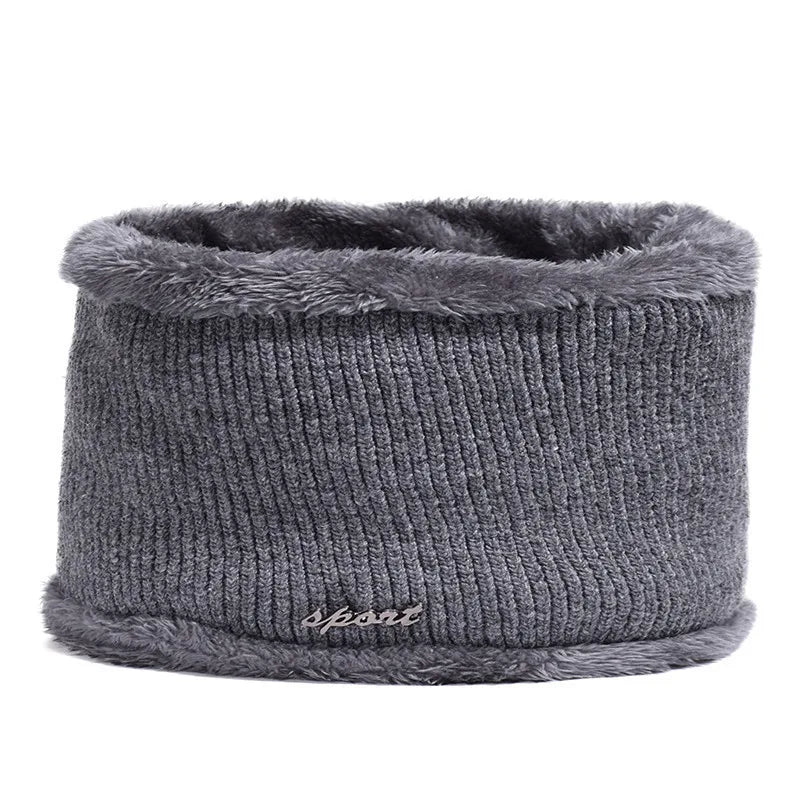 Winter Knitted Hat with Ear Protection, Warm Outdoor Peaked Cap