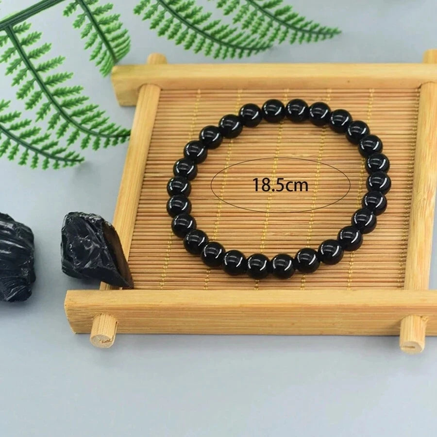 Nature Onyx Obsidian Bracelet Handmade