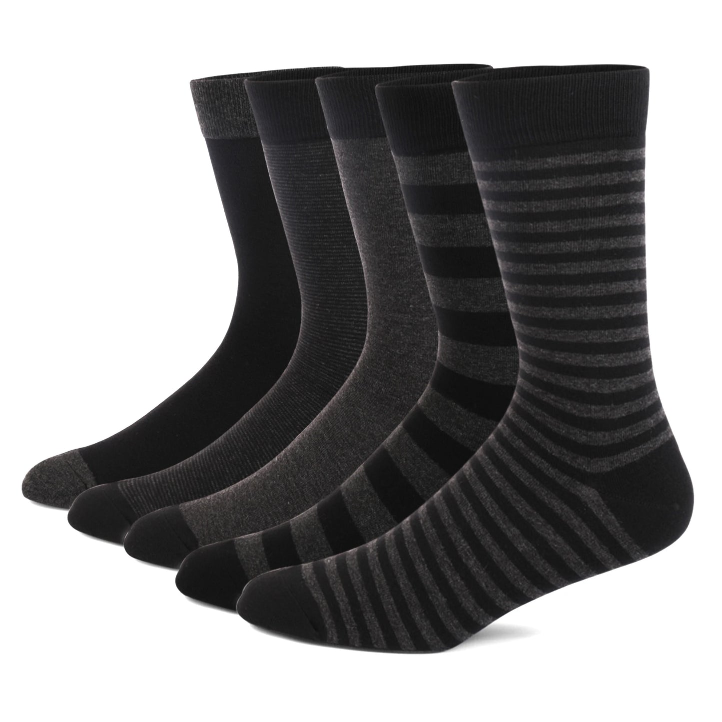 5 Pairs Men's Large Size Combed Cotton Argyle Dress Socks