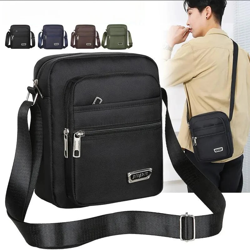 Waterproof Nylon Cross-body Bag for Men – Casual Travel Satche