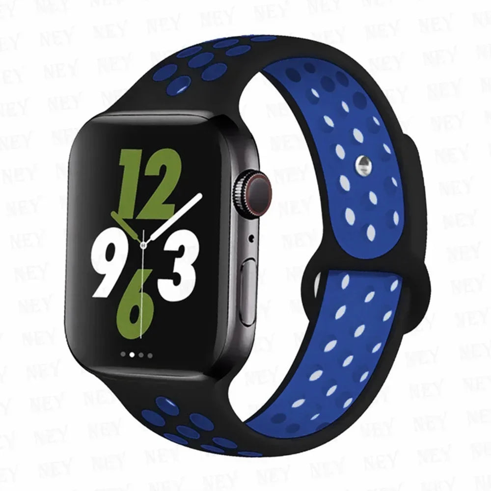 Silicone Sport Straps for Apple Watches