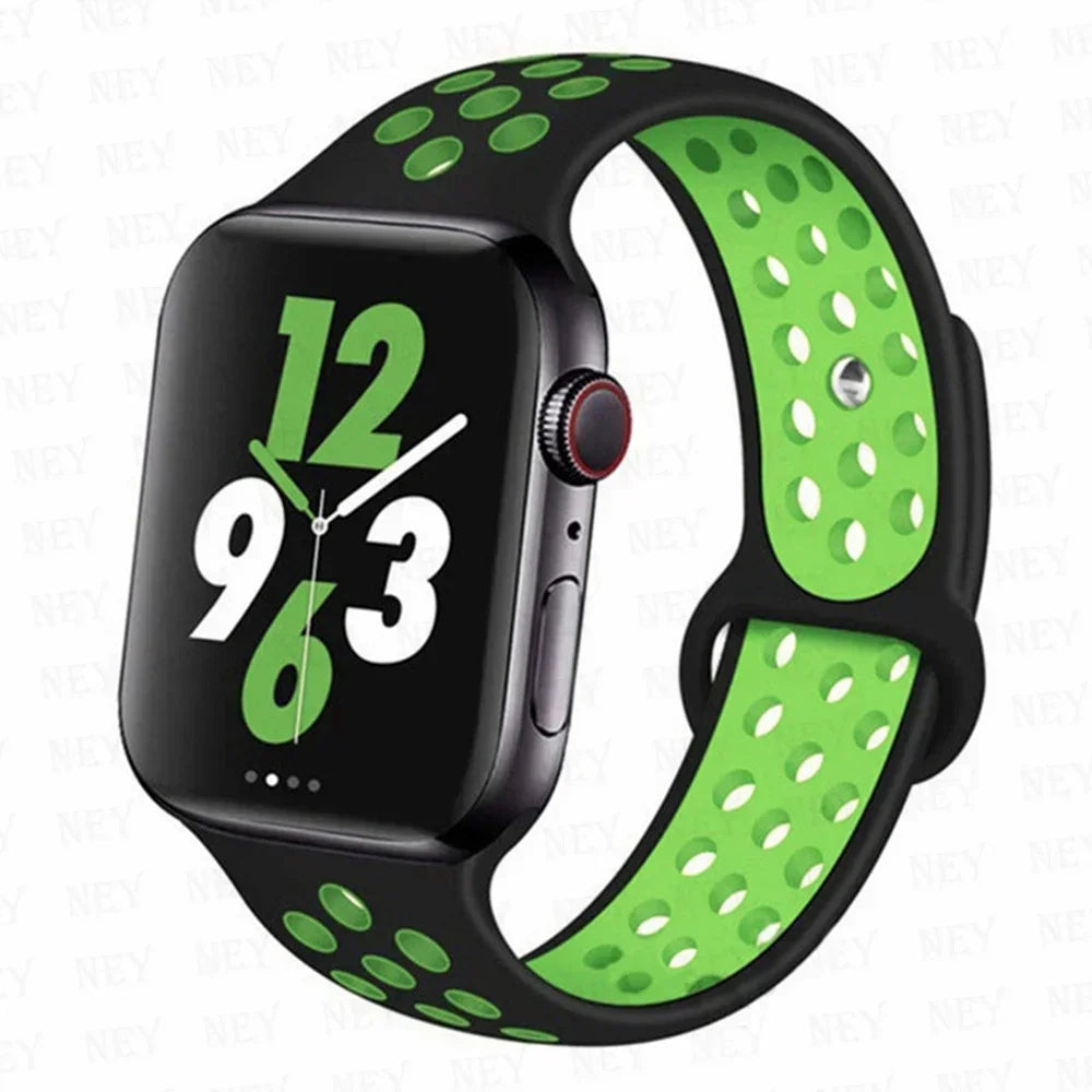 Silicone Sport Straps for Apple Watches