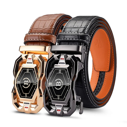 HCDW Men's Luxury Genuine Leather Belts