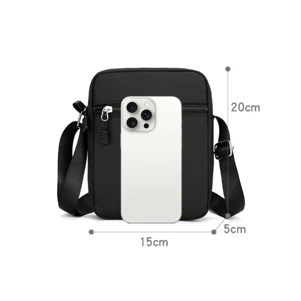 Mini Black Shoulder Bag & Waist Pack for Men