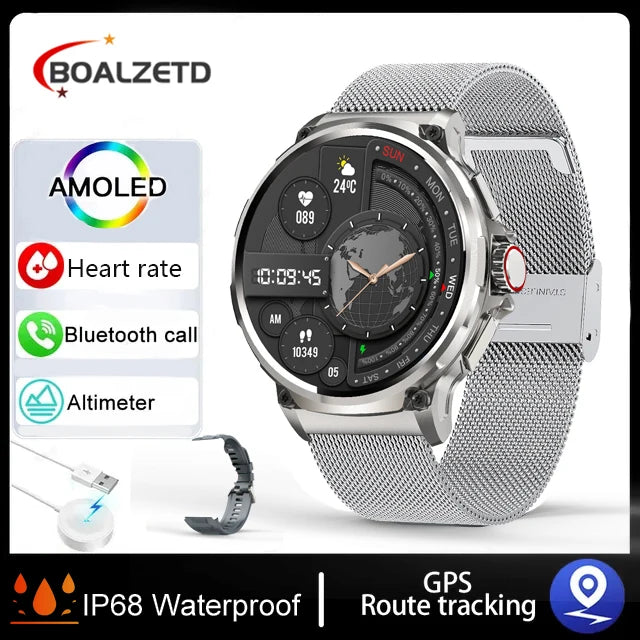 Ultra HD GPS Smartwatch with Bluetooth & 710mAh Battery For Huawei & Xiaomi