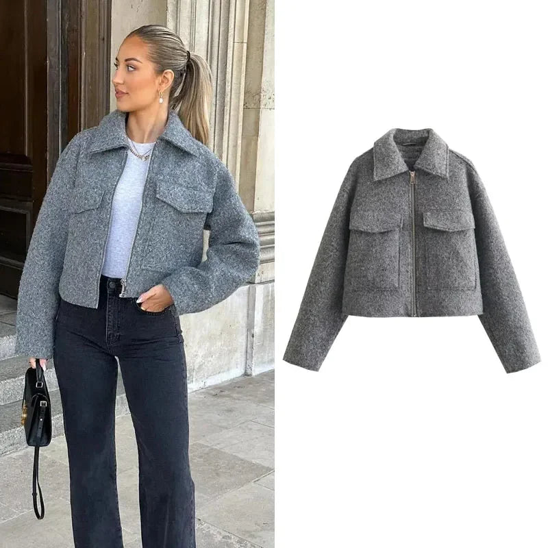 Cropped Tweed Jacket