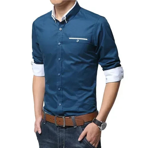 Newest Cotton Mens Smart Shirt 2024