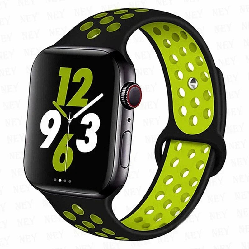 Silicone Sport Straps for Apple Watches