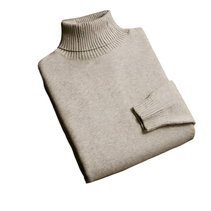 Mens Slim Fit Knit Turtleneck Sweater