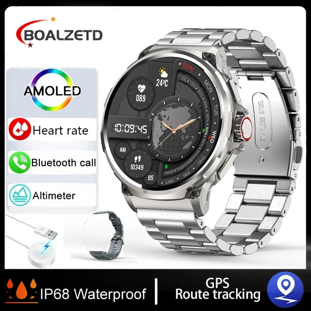 Ultra HD GPS Smartwatch with Bluetooth & 710mAh Battery For Huawei & Xiaomi