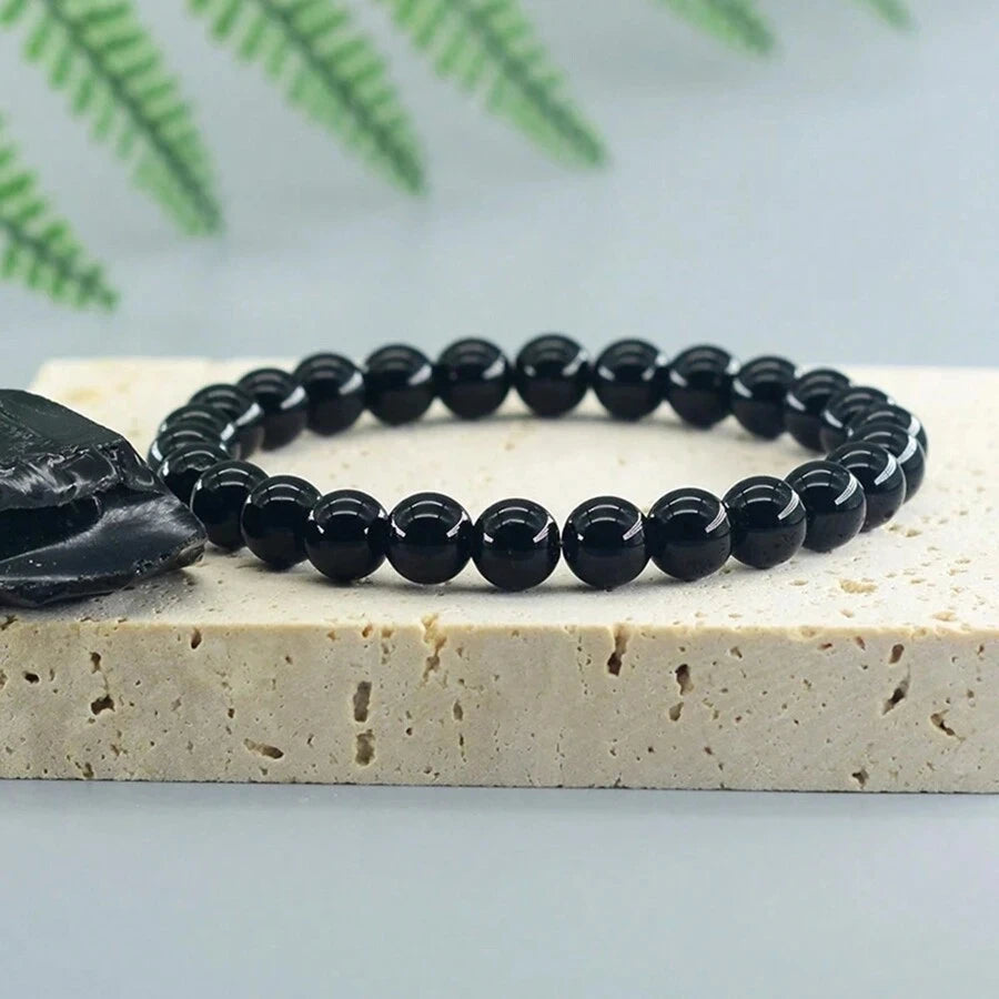 Nature Onyx Obsidian Bracelet Handmade