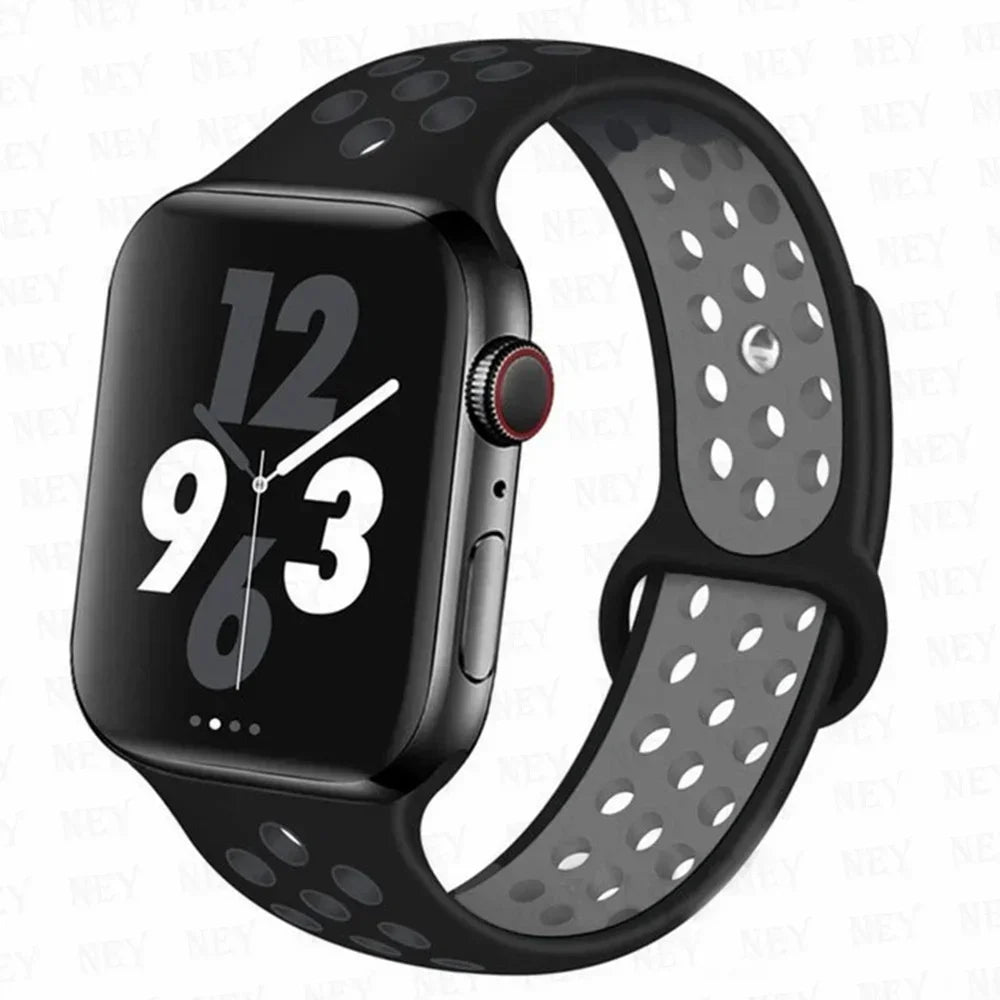 Silicone Sport Straps for Apple Watches