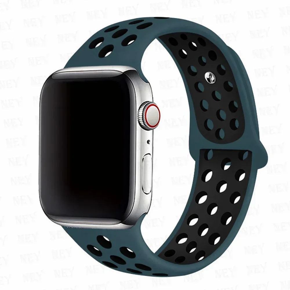 Silicone Sport Straps for Apple Watches