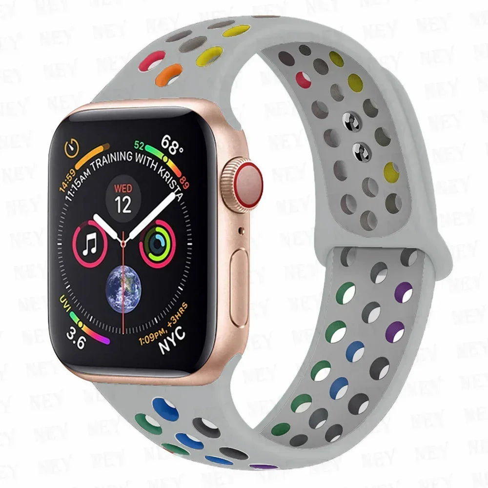 Silicone Sport Straps for Apple Watches