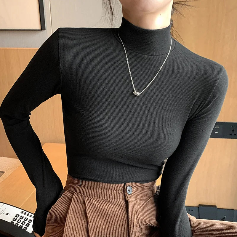 New Knitted Half Turtleneck