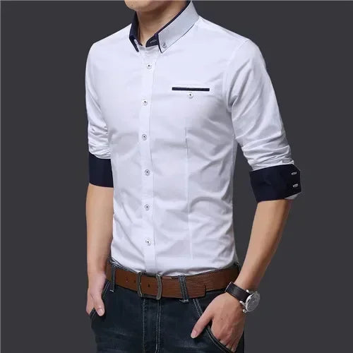 Newest Cotton Mens Smart Shirt 2024