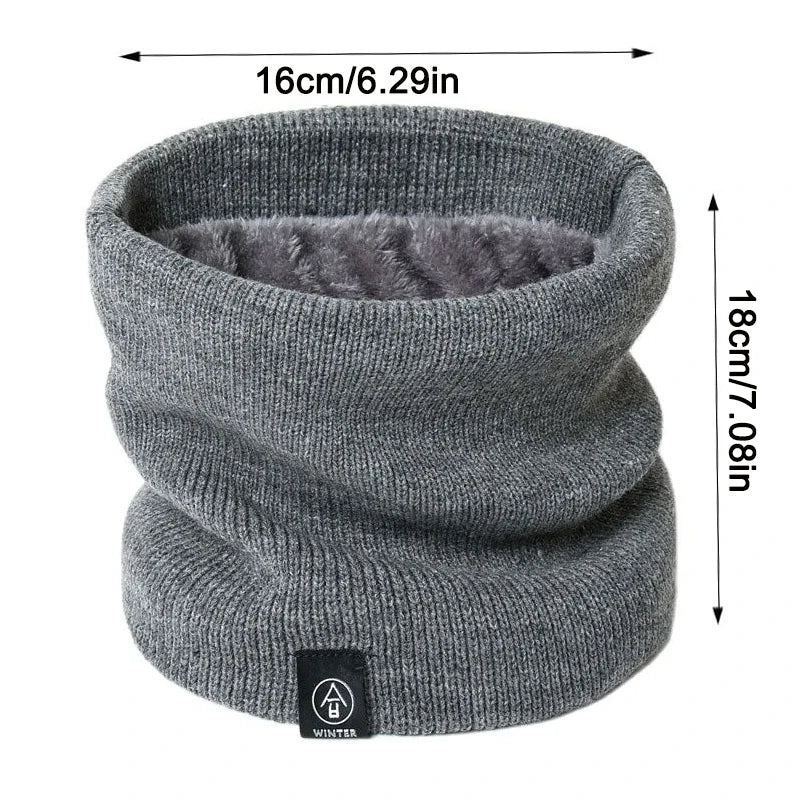 Womens Knitted Cashmere-Like Winter Snood Scarf