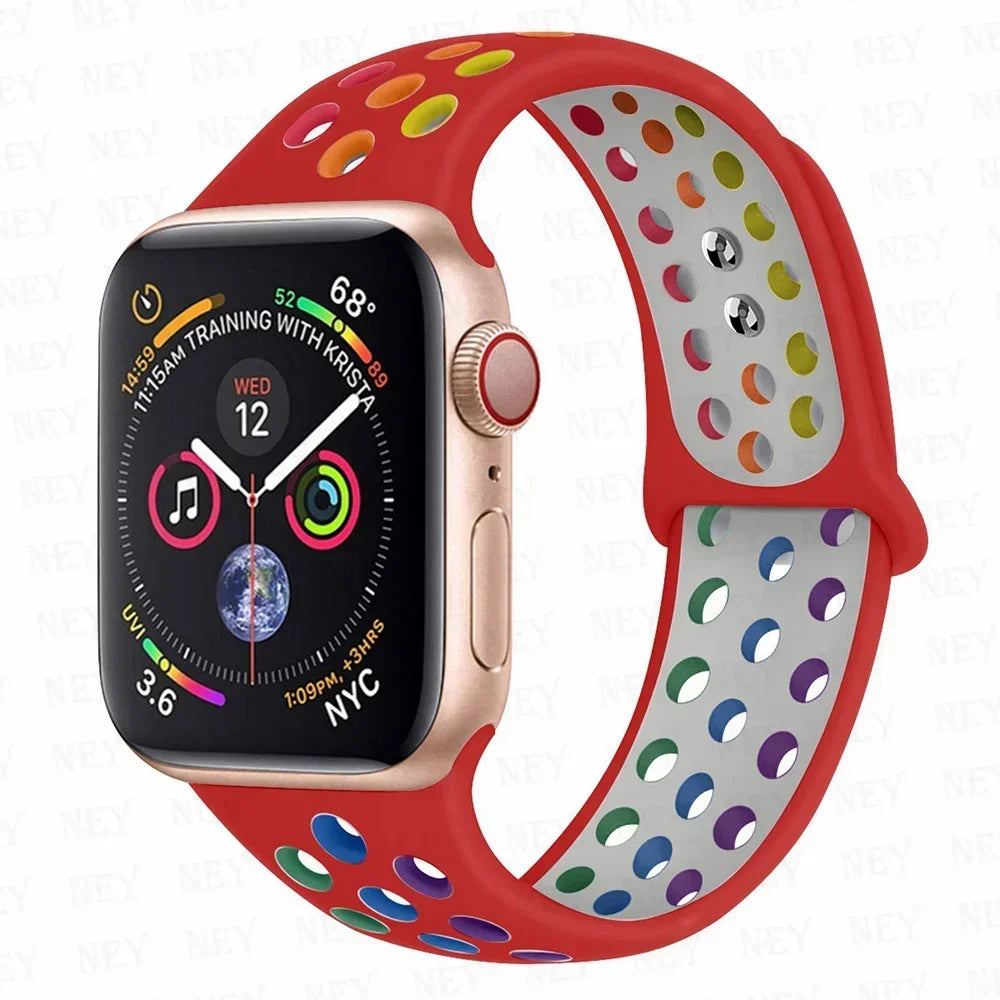 Silicone Sport Straps for Apple Watches