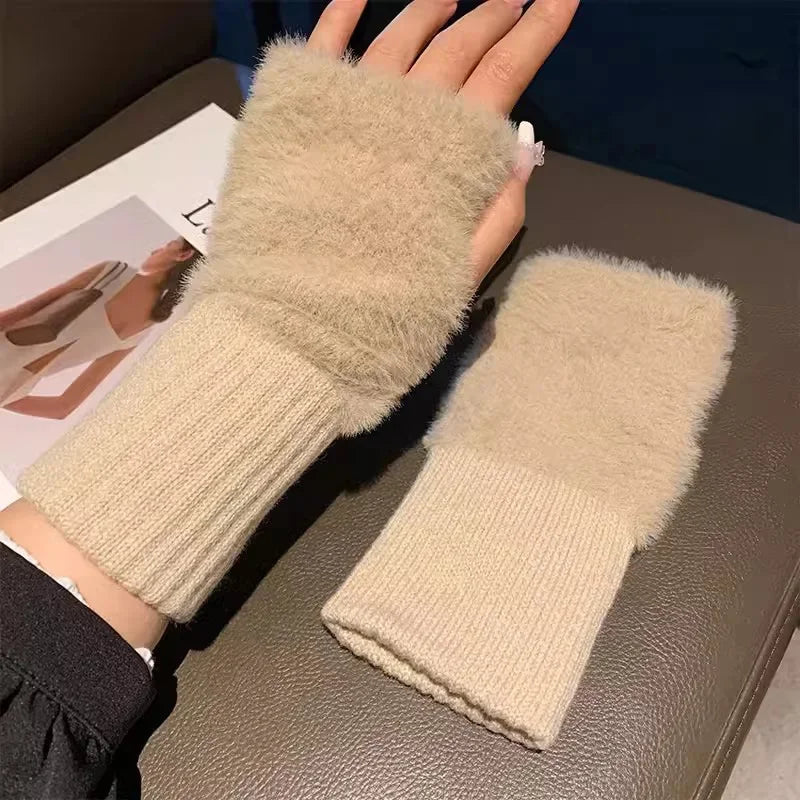 Luxury Fleece Finger Less Gloves