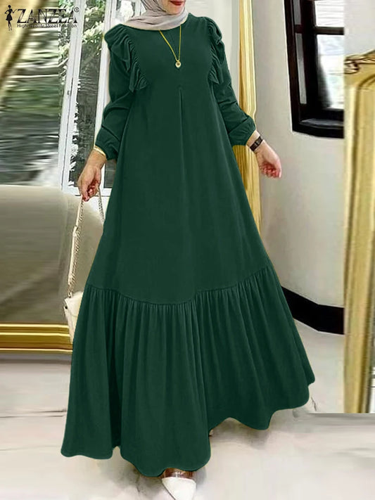 Elegant Long Sleeve High Waist Maxi Shirt Dress 2025