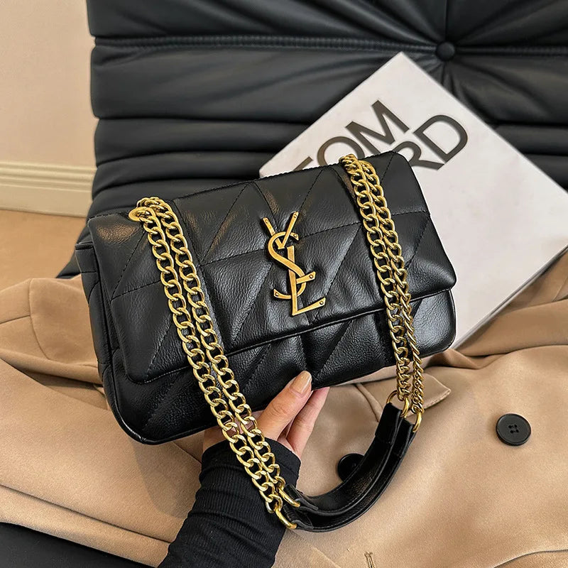 YSL Luxury Womens Chain Shoulder Bag