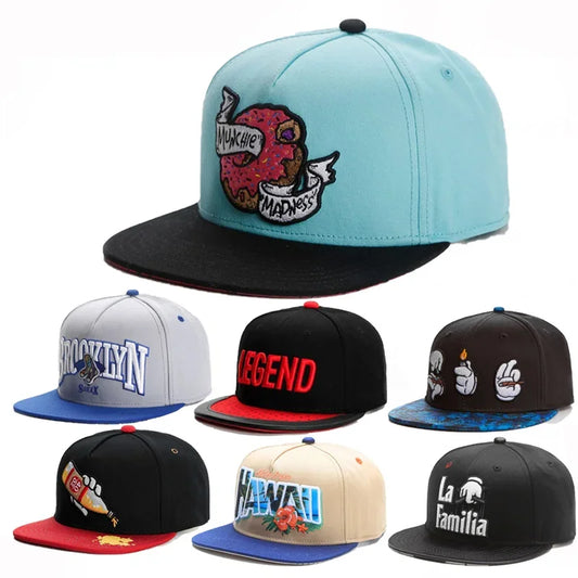 Brand Cookie Embroidery Snap back Hat